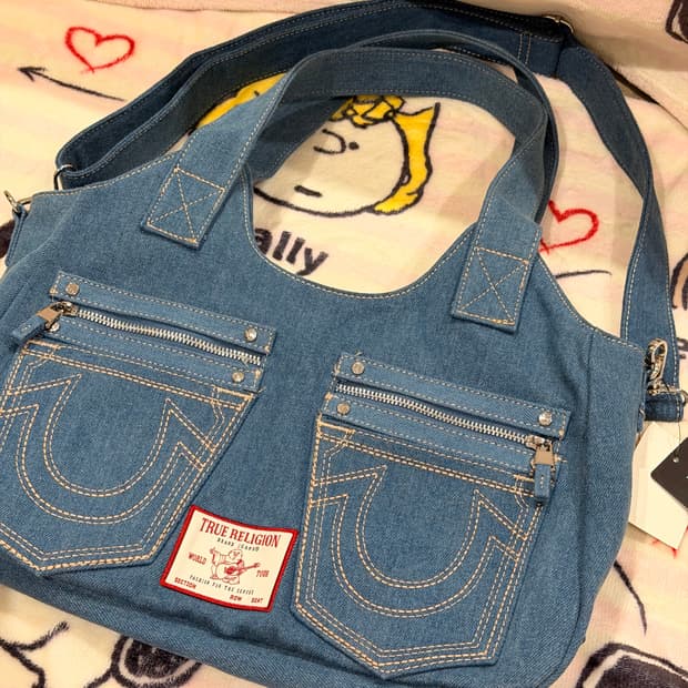 [신상✨블프세일] 트루릴리젼 숄더백 데님 빈티지 스티치