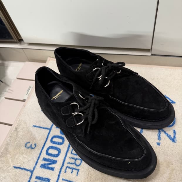 Saint Laurent Suede Derby Shoes