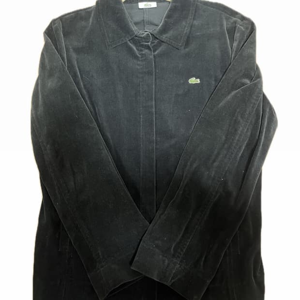 라코스테 코듀로이 셔츠 집업