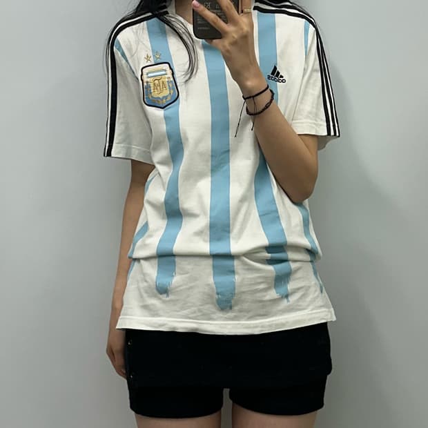 아디다스 아르헨티나 메시 반팔 티셔츠