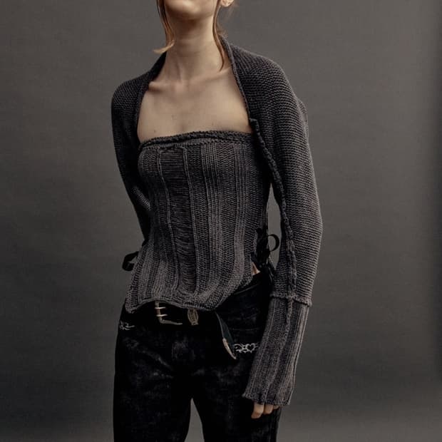 쓰리타임즈 코튼 볼레로 탑 SET