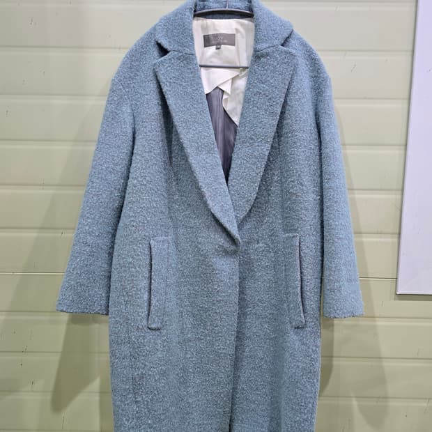 VOV 블루 모직 코트
