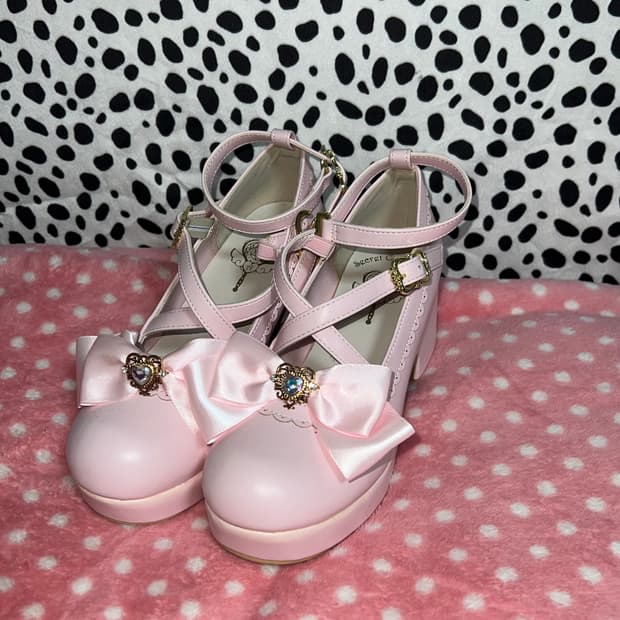 지뢰계 양산형 양지뢰 리즈리사 구두 로리타 