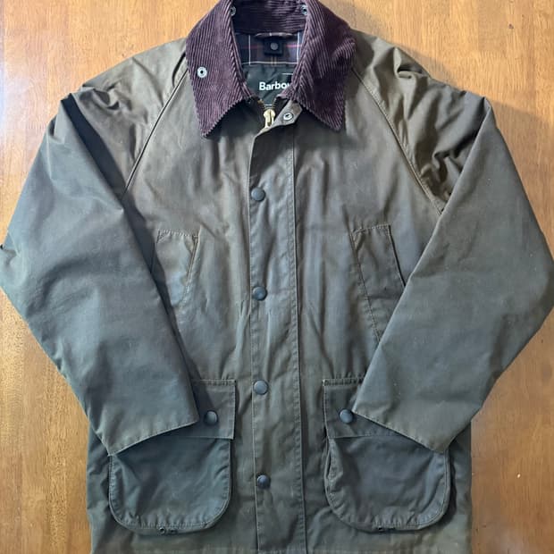 Barbour 클래식 비데일 왁스 자켓 올리브 C34 영국제