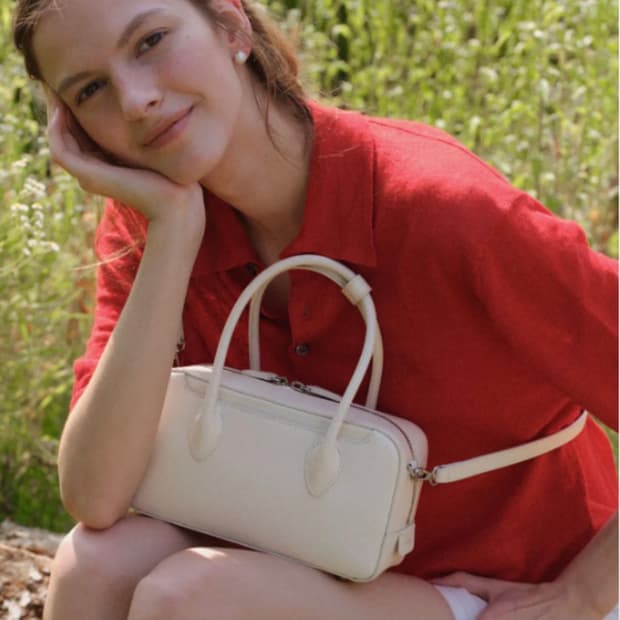 (새상품)드메리엘 볼링백 미디움+체인포함