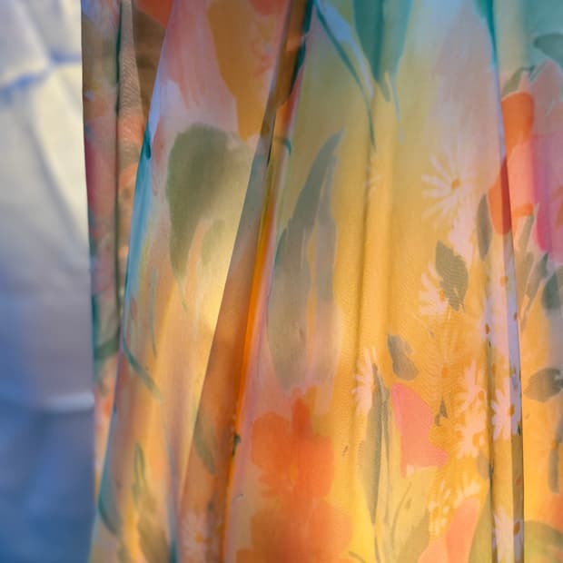 일본 빈티지 플라워 스커트