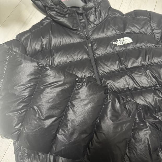 노스페이스 마티에르 EX RDS 다운 후디 블랙 L
