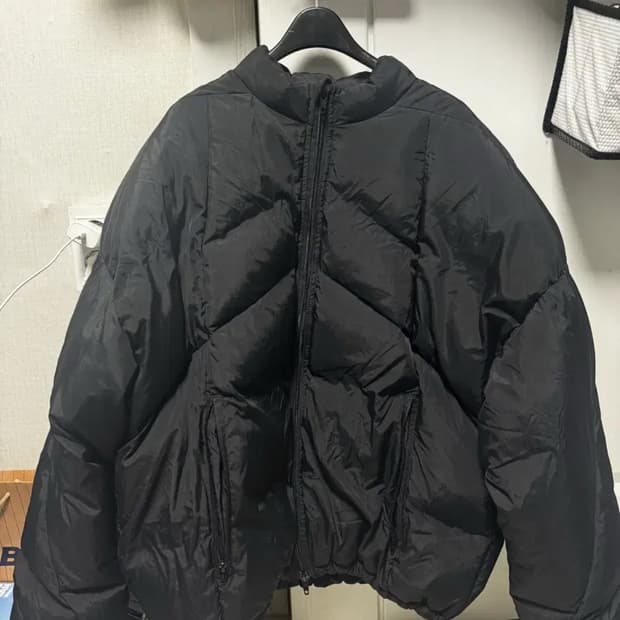 무료배송) 르마드 라운드 덕 다운 패딩 블랙 2 size