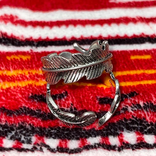 오픈링 깃털반지