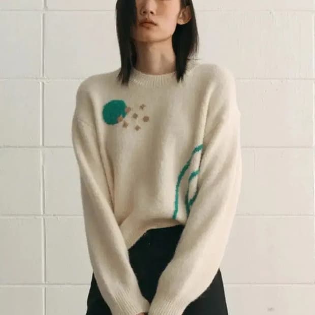 시엔느 드로잉 알파카 니트