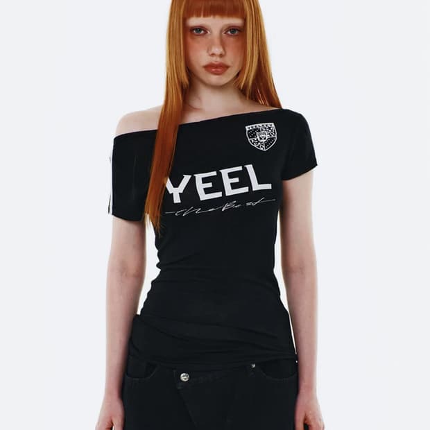YEEL RACING ASYMMETRIC T-SHIRT BLACK