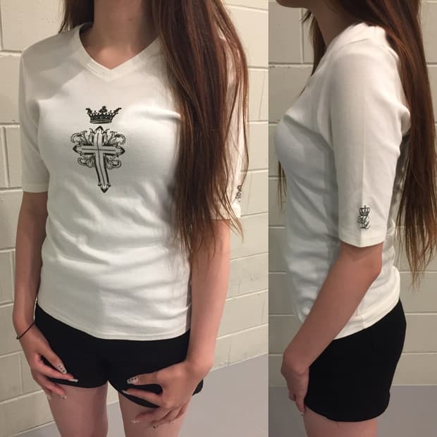 deadstock* Cross V-Neck 반팔