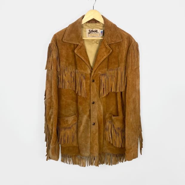 70's SCHOTT 웨스턴 프린지 자켓