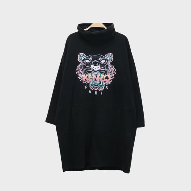 겐조 로고 자수 터틀넥 원피스 61073