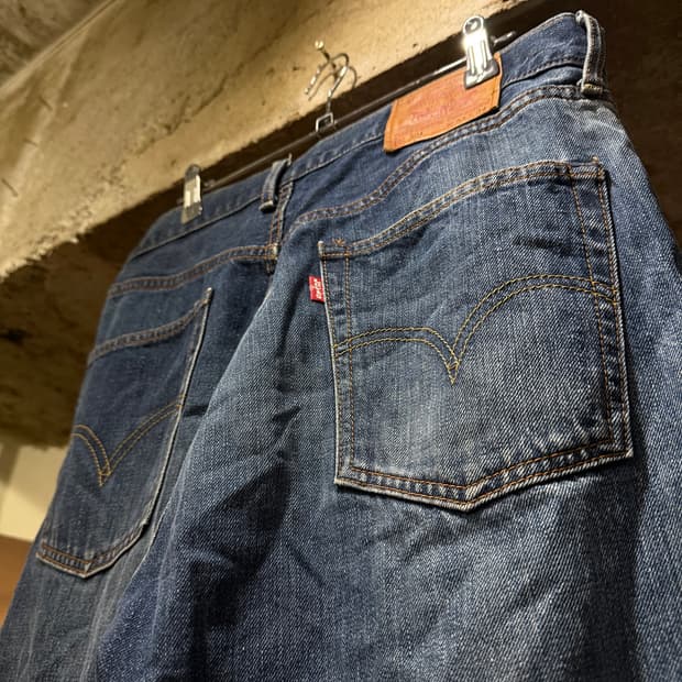 03s Levi's 리바이스 재팬 504 레듈러 스트레이트 데님 팬츠