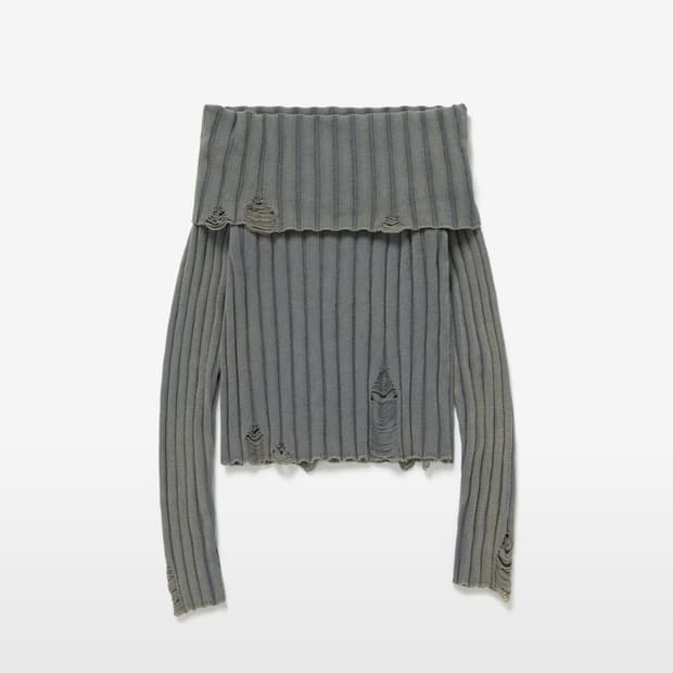 Current WASHING OFF SHOULDER KNIT