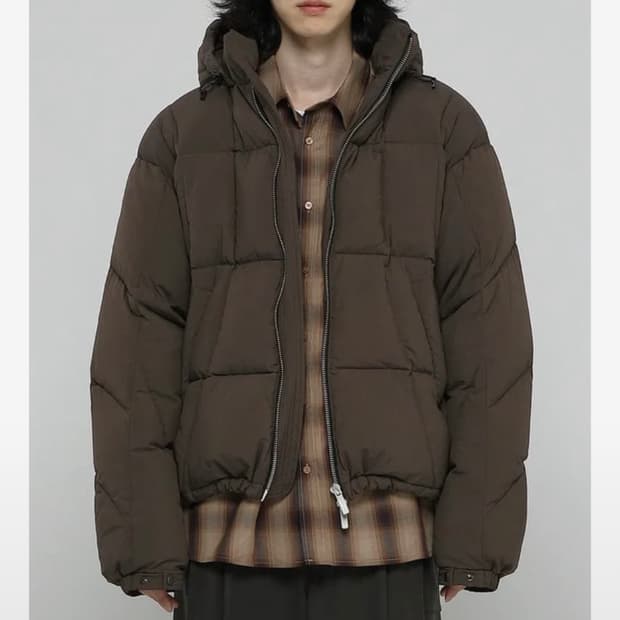 비긴202 헤비다운점퍼 브라운 3사이즈 패딩