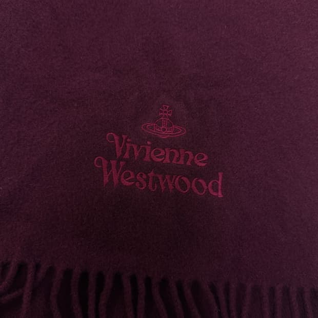 비비안웨스트우드 머플러 버건디