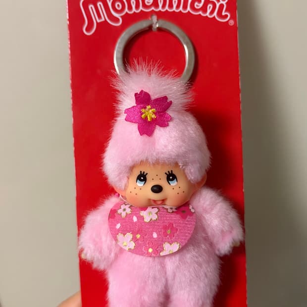몬치치 체리 블라썸 키체인 키링