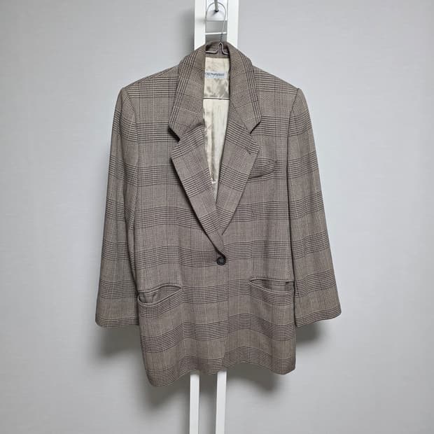 엠포리오 알마니  체크 자켓