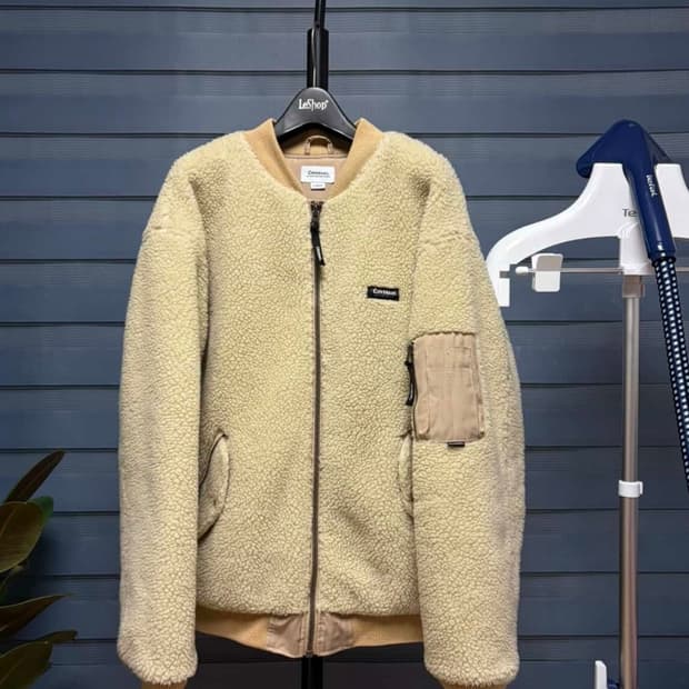 커버낫 뽀글이 자켓 아이보리 남여공용L