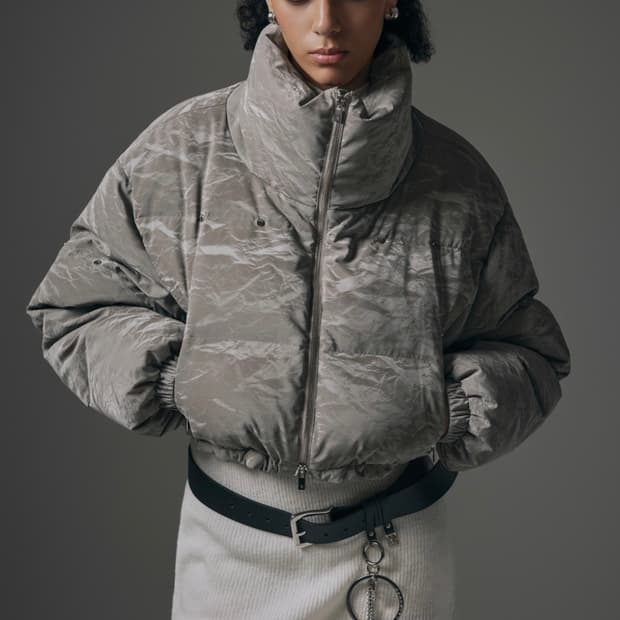 [트리밍버드] Crack Wrinkle Padding Jumper