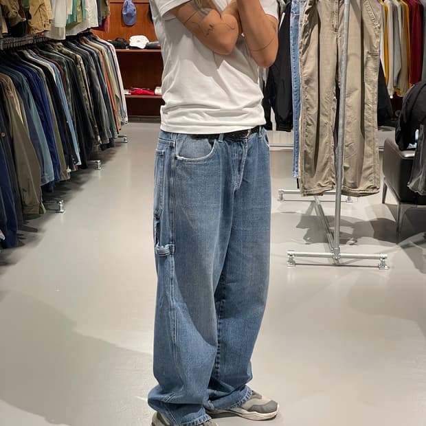 빈티지 힙합 데님 카펜더 팬츠  