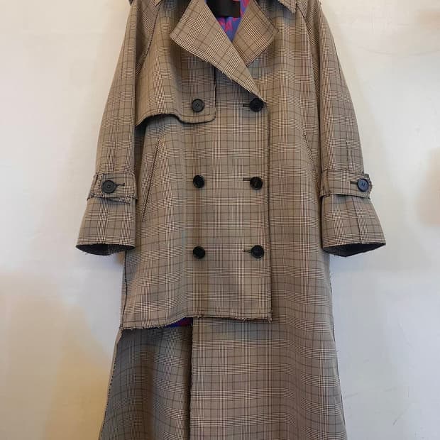 럭키슈에뜨 트렌치롱코트 36 (정가 598,000원) 트렌치자켓 하객룩