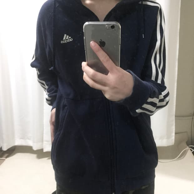 아디다스 네이비 트랙탑 후드집업