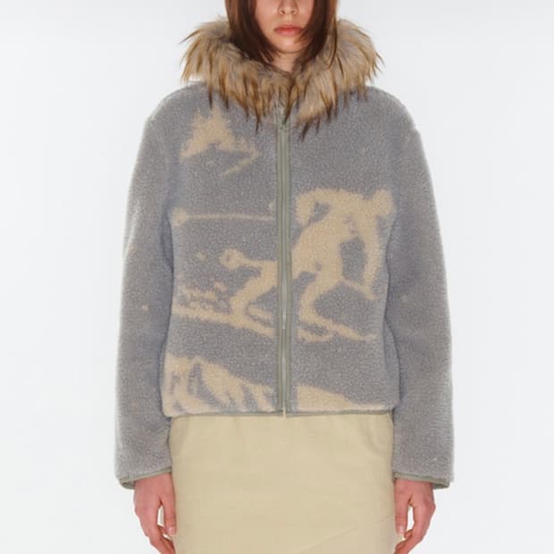 오픈와이와이 스키 후리스 후디 자켓 민트