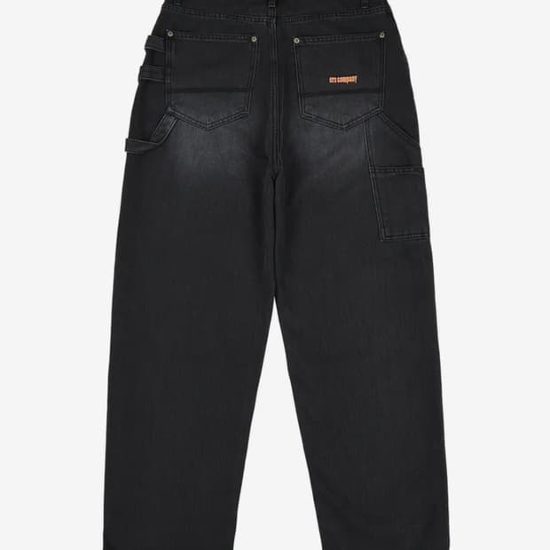 이알에스코 트리플 해머루프 카펜터 데님 팬츠_블랙