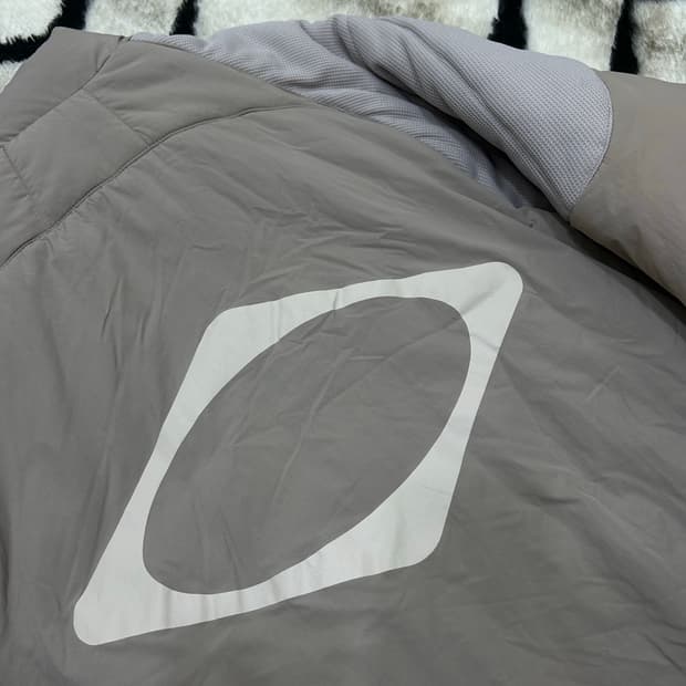 [M]미스치프 롬버스 패딩 자켓/어두운베이지