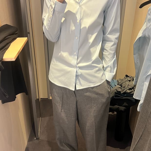 cos 슬림핏 셔츠