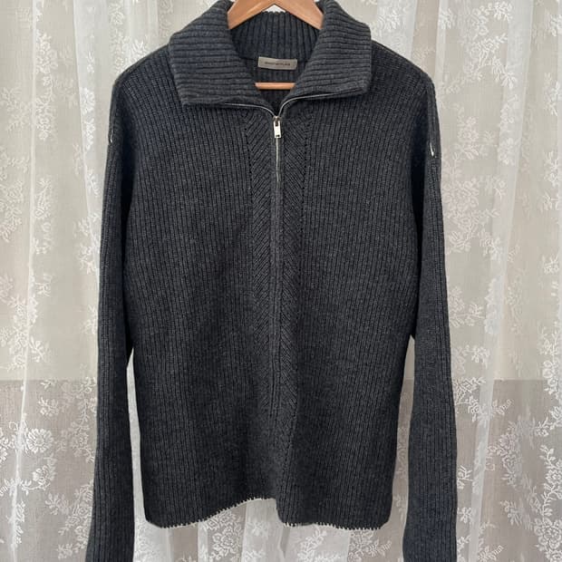 M) 마틴플랜 스티치 니트 점퍼 그레이