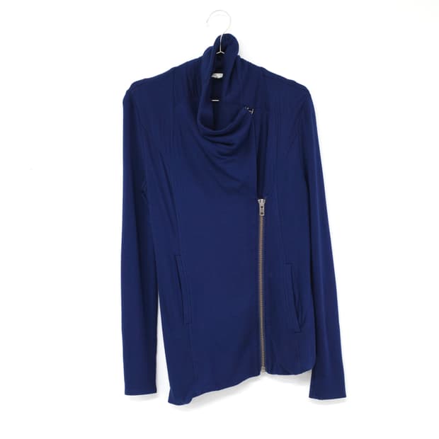 Helmut Lang Blue Biker Jacket
