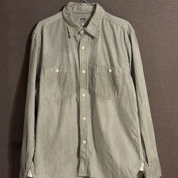 EDWIN 에드윈 스트라이프 셔츠 L