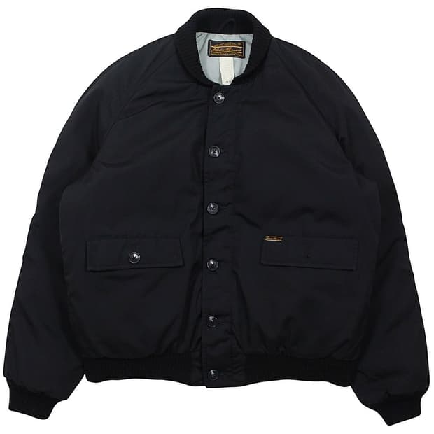 1980s USA 에디바우어 타입 A-1 구스다운 자켓 블랙 빈티지 미제