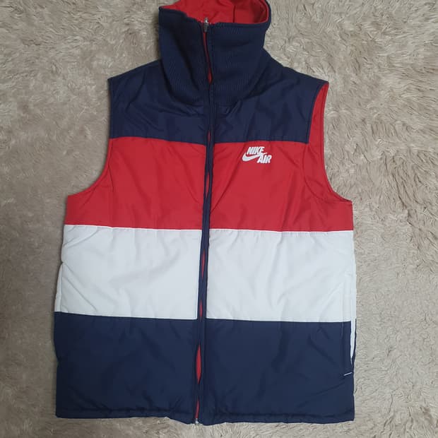 나이키 올드스쿨 양면 조끼 패딩 사이즈 90