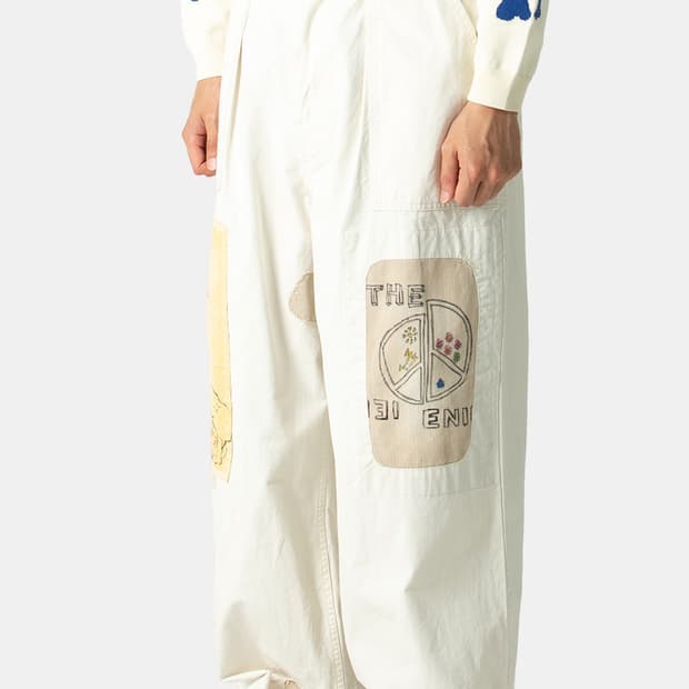 캐피탈 로우 페이스 트윌 퍼티그 배기팬츠