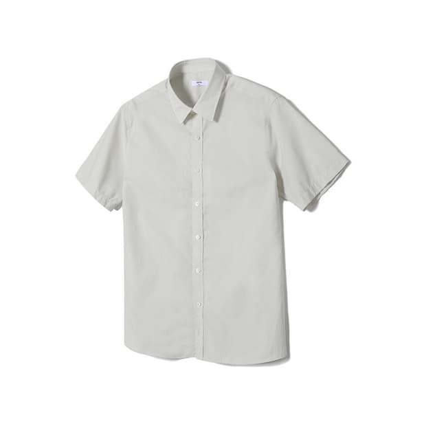 노티그 코튼 100 슬림핏 미니체크 반팔셔츠, 100사이즈