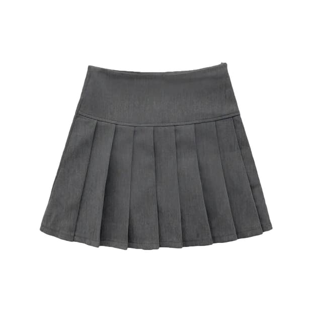 테니스 플리츠 스커트 그레이 M size
