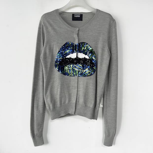 마커스루퍼 립 시퀸 가디건