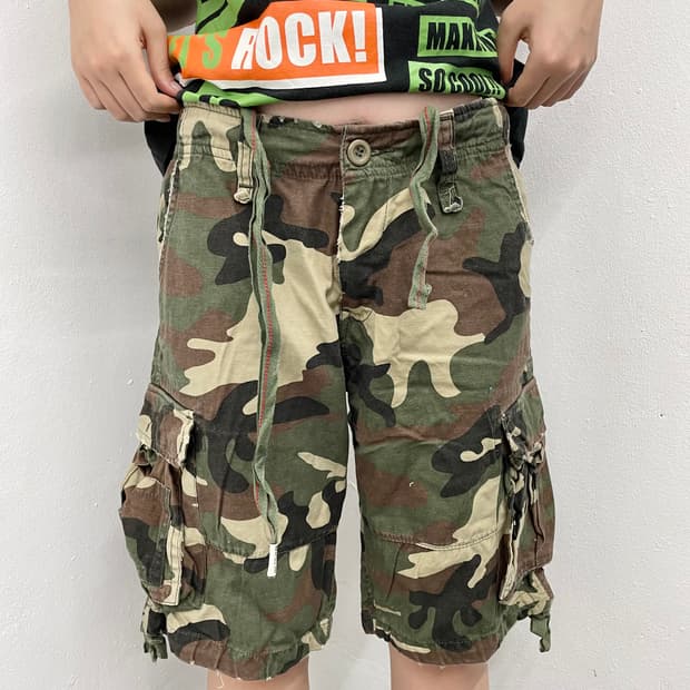 카모 카고 버뮤다 팬츠