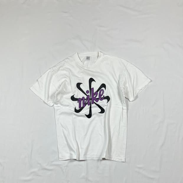 80‘s-90’s 나이키 nike 핀휠 스우시 반팔티