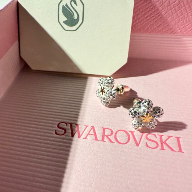 스와로브스키 Tough Flower 이어링 꽃 귀걸이