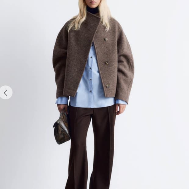 앤아더스토리즈 에이시메트릭 울 자켓