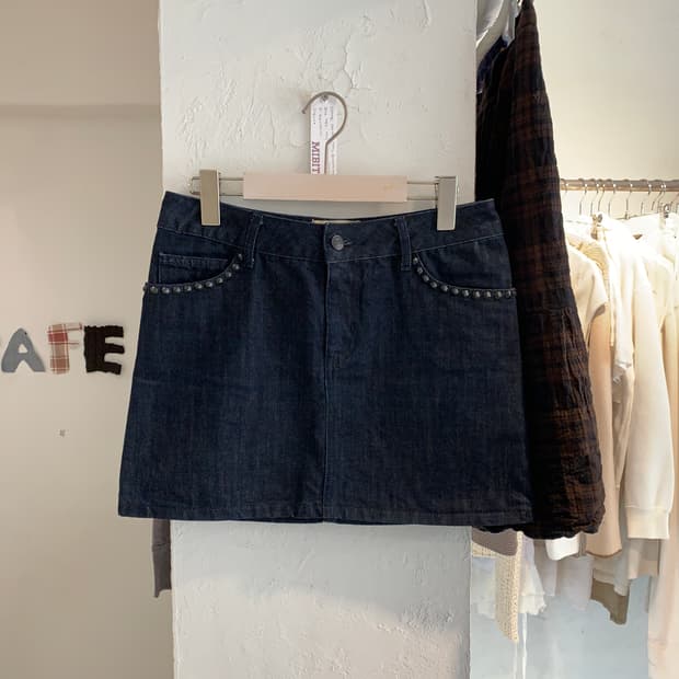 Zadig&Voltaire stud denim sk