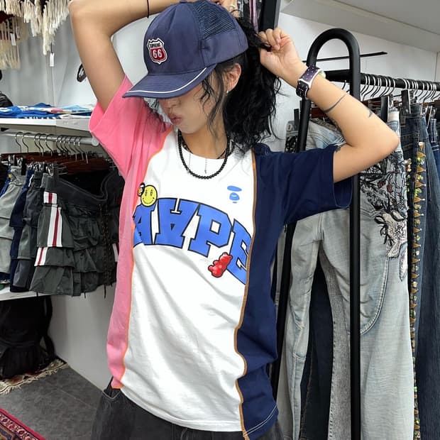 Aape Color Printing T-shirt