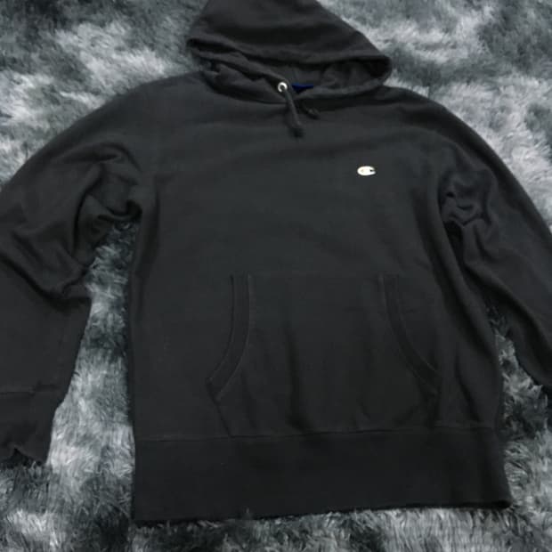 투티/0173 챔피온 블랙 후드티