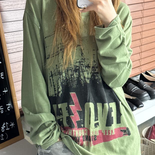 빈티지 롱 슬리브